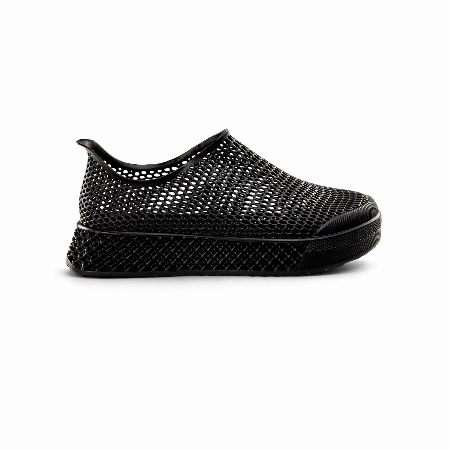 Leisure Path 3D printed casual sneakers — Black (view 1)