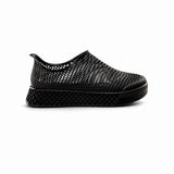 Leisure Path 3D printed casual sneakers — Black (view 1)