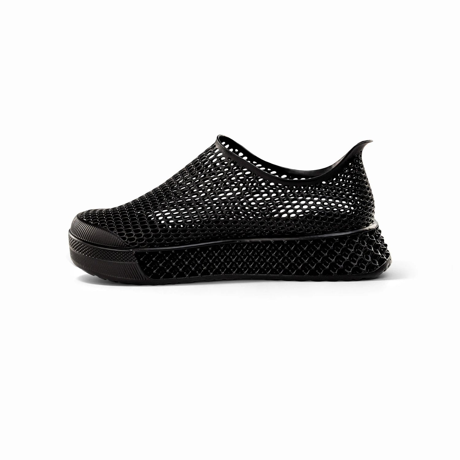 Leisure Path 3D printed casual sneakers — Black (view 3)