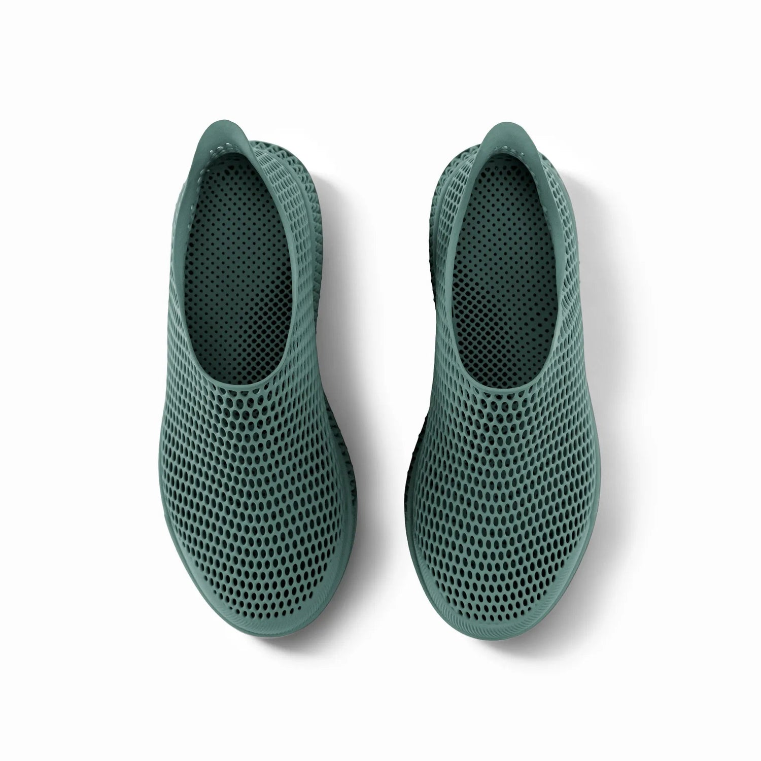 Leisure Path 3D printed casual sneakers — Cyan (view 4)