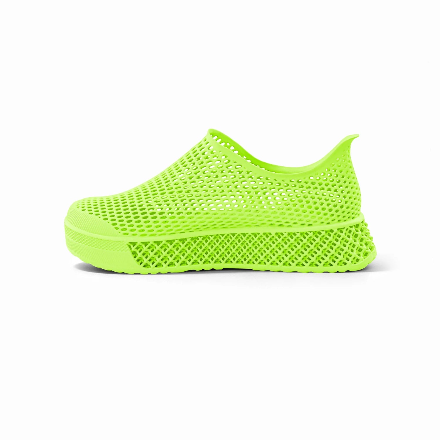 Leisure Path 3D printed casual sneakers — Green (view 3)